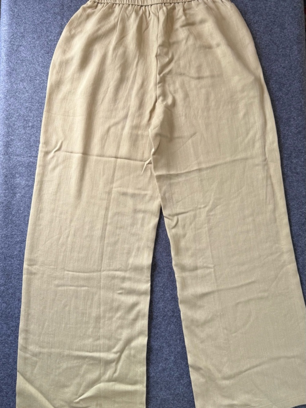 NWT Halara High Waisted Linen Blend Casual Pants - Picture 3 of 4